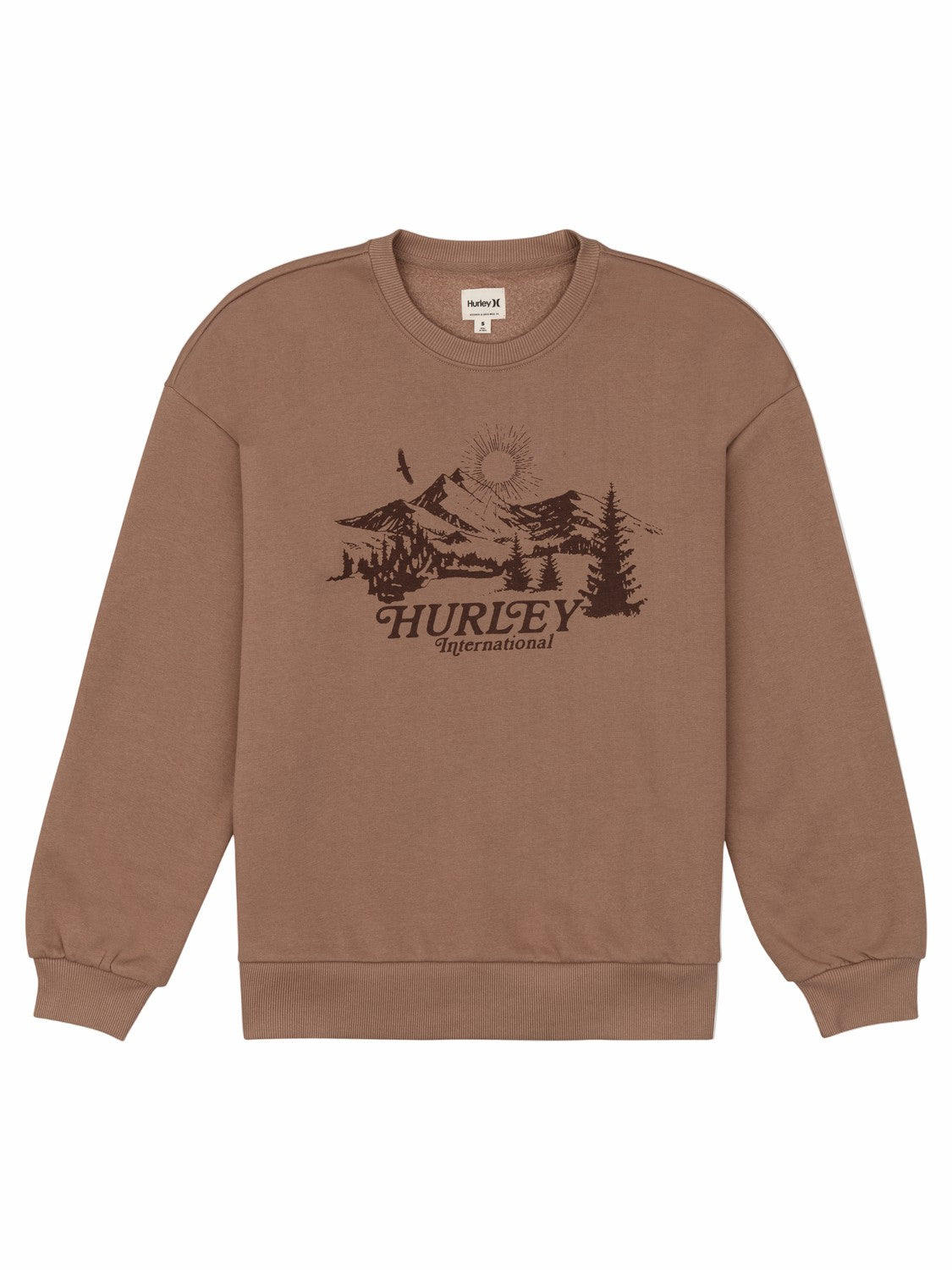 Escapism Oversize Crew | Hurley - COCOA CREAM