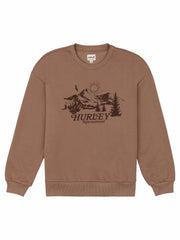Escapism Oversize Crew | Hurley - COCOA CREAM