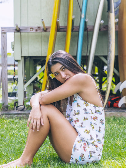 Island Time Romper | Hurley - Tofu