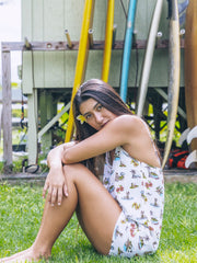 Island Time Romper | Hurley - Tofu