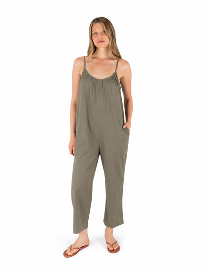 New Heights Jumpsuit | Hurley - Olive Grove