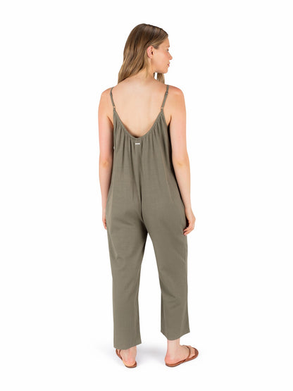 New Heights Jumpsuit | Hurley - Olive Grove