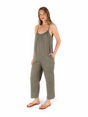New Heights Jumpsuit | Hurley - Olive Grove