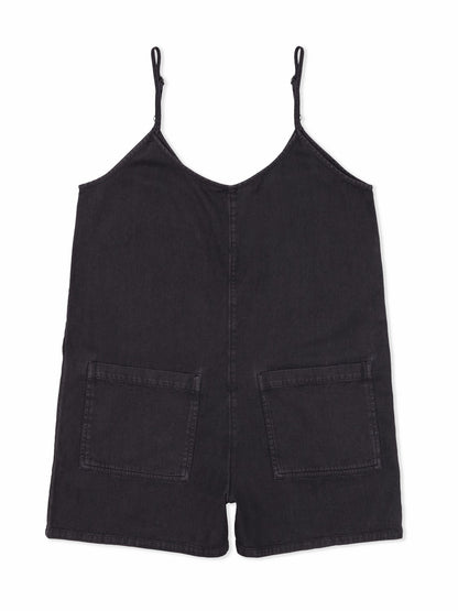 Wavy Days Romper | Hurley - Off Black