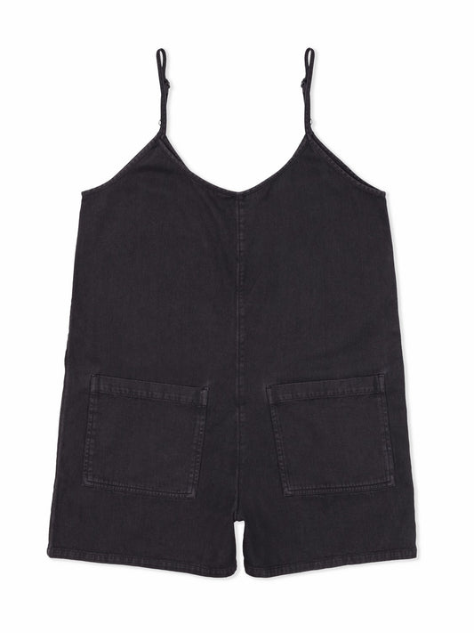 Wavy Days Romper | Hurley - Off Black