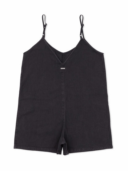Wavy Days Romper | Hurley - Off Black