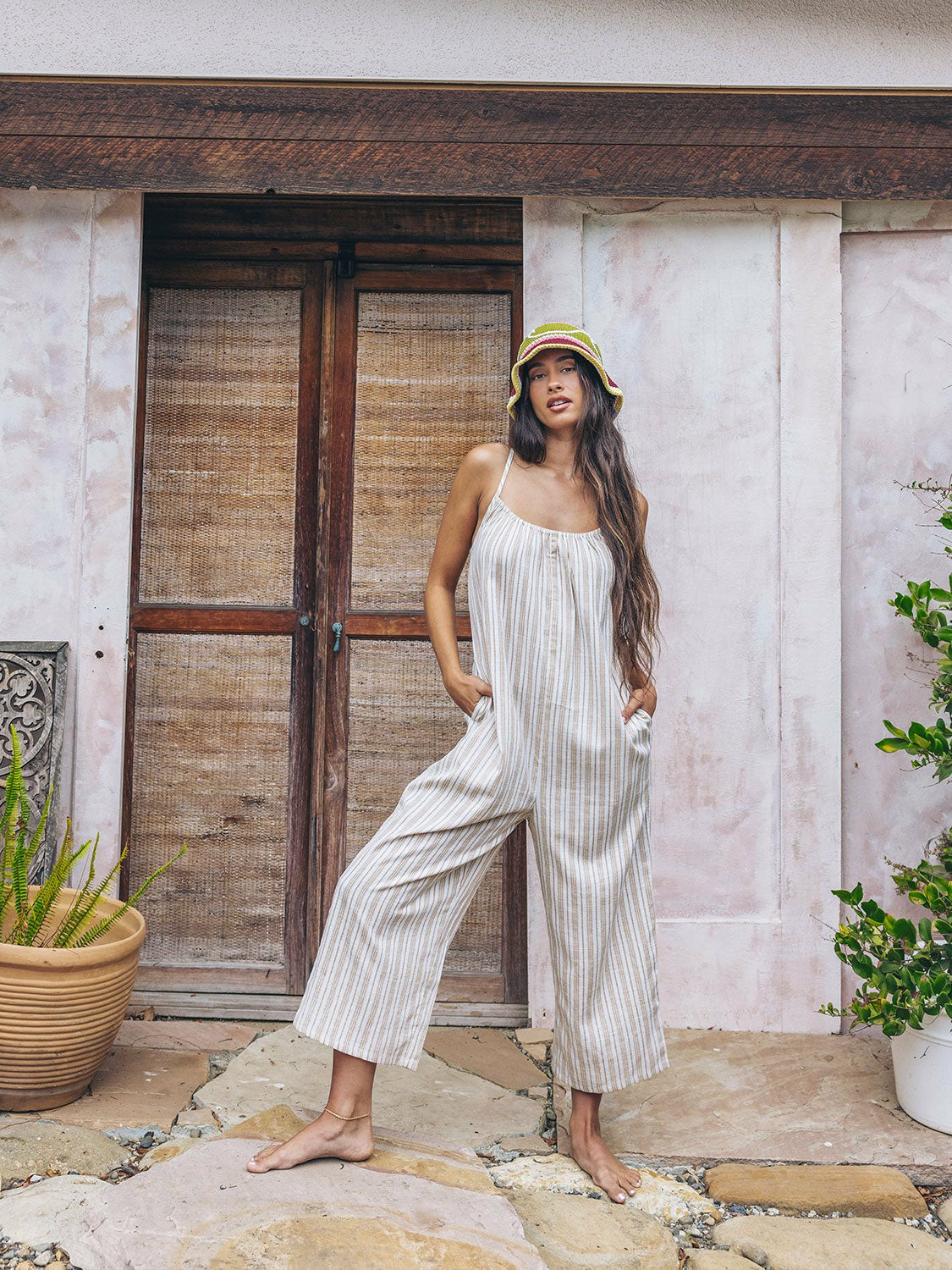 New Heights Jumpsuit | Hurley - Tan