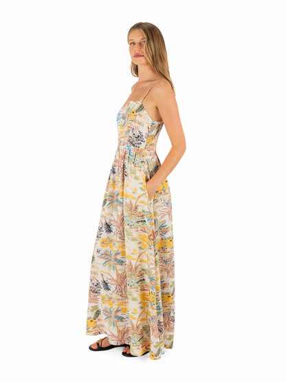 Safari Scenic Maxi Dress | Hurley - Off White