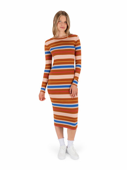 Just A Girl Long Sleeve Dress | Hurley - LEATHER BROWN