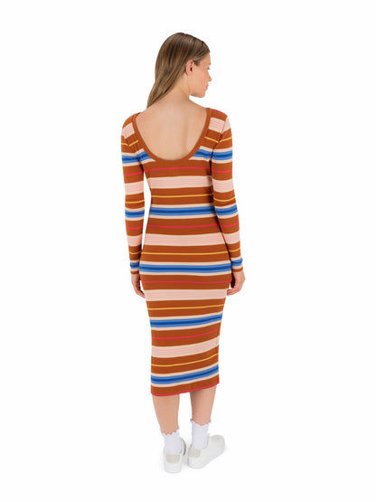Just A Girl Long Sleeve Dress | Hurley - LEATHER BROWN
