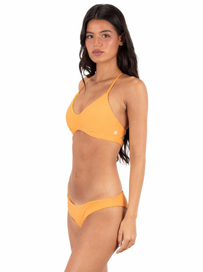 Solid Adjustable Bikini Top | Hurley - Maui Mango