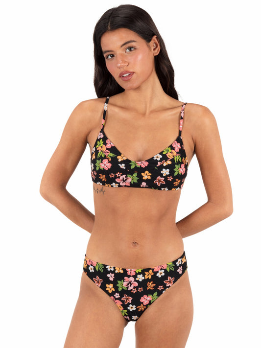 Max Hibiscus Dream Bralette | Hurley - Black Floral