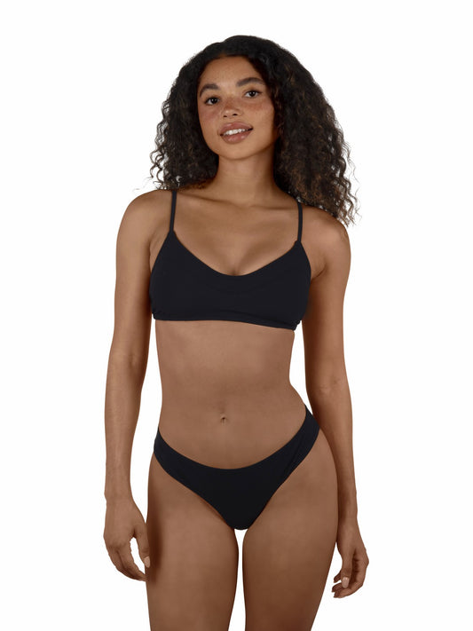 Max Solid Bralette Bikini Top | Hurley - Black