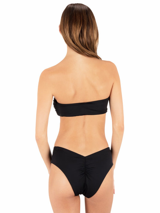 Solid V Moderate Hiphugger Bottom | Hurley - Black