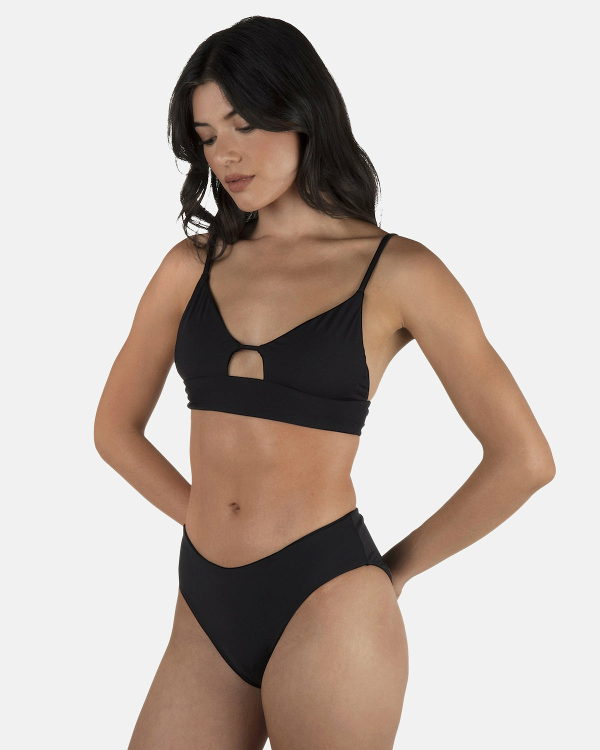 Solid Full Bikini Bottom | Hurley - Black