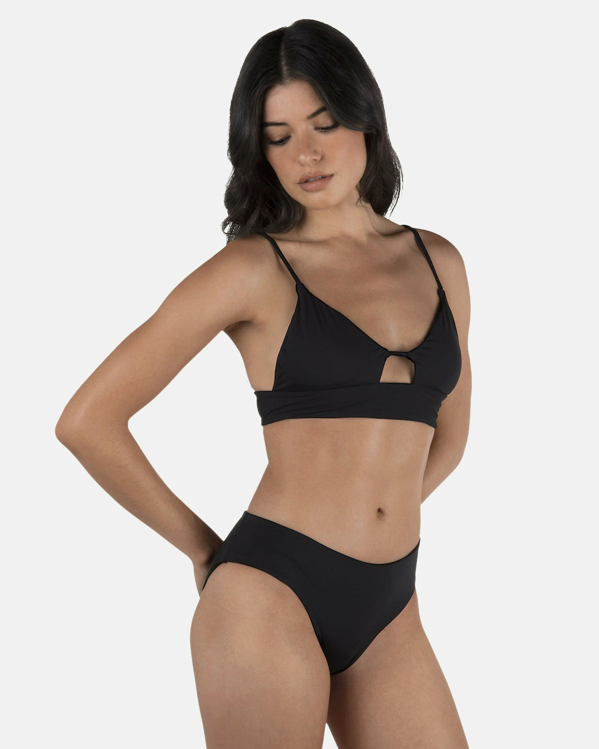 Solid Full Bikini Bottom | Hurley - Black