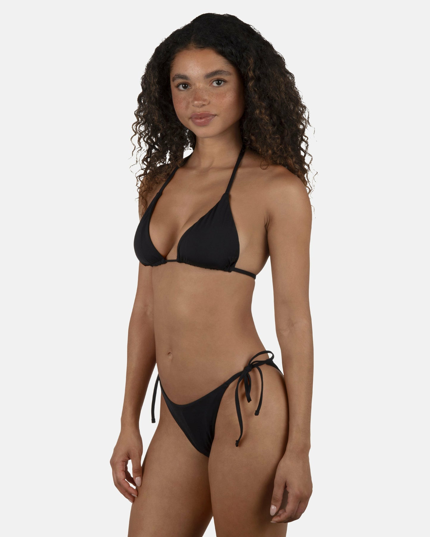 Solid Cheeky Tie Side Bottom | Hurley - Black