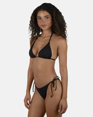 Solid Cheeky Tie Side Bottom | Hurley - Black