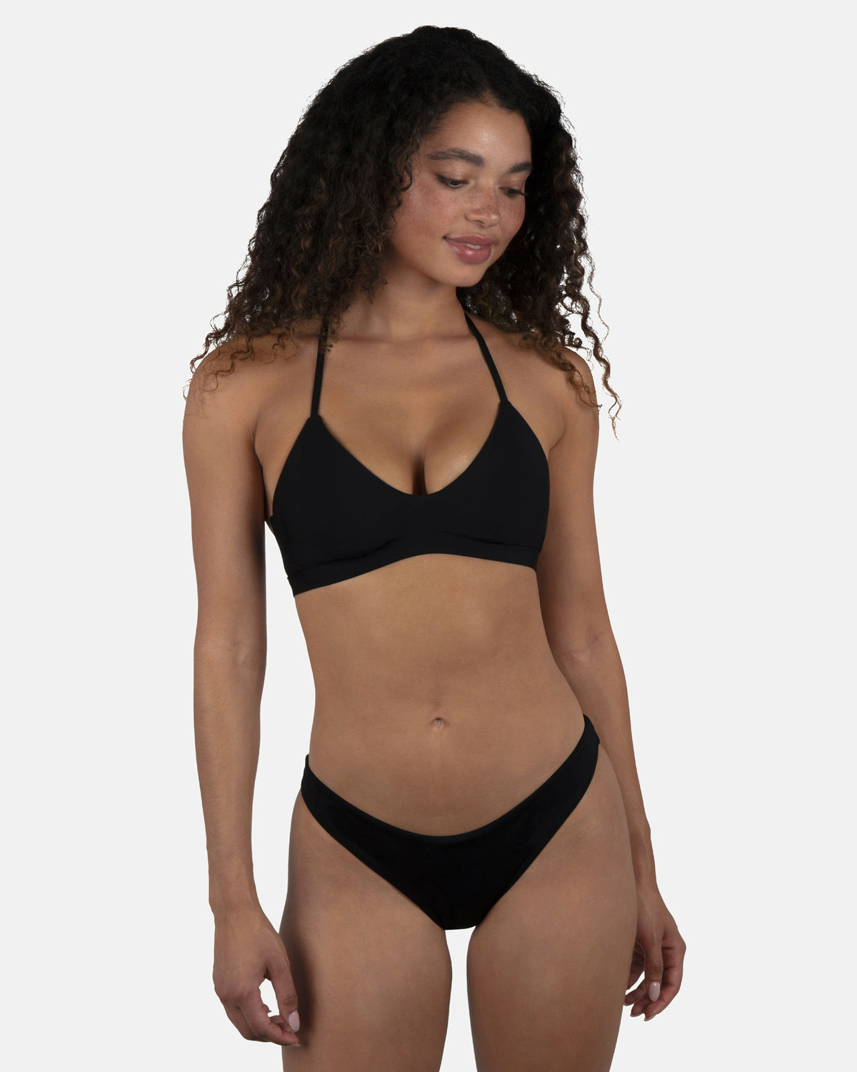 Solid Moderate Bikini Bottom | Hurley - Black