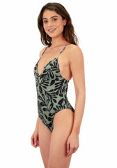 Marina Rib Moderate One Piece | Hurley - Willow