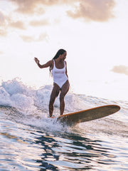 Amphora Moderate One Piece Swimsuit | Hurley - White