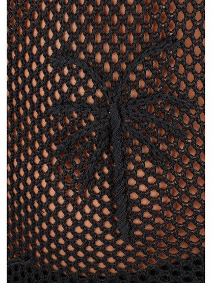 Embroidered Crochet Mini Dress | Hurley - Black