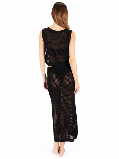 Embroidered Crochet Jacquard Tank | Hurley - Black