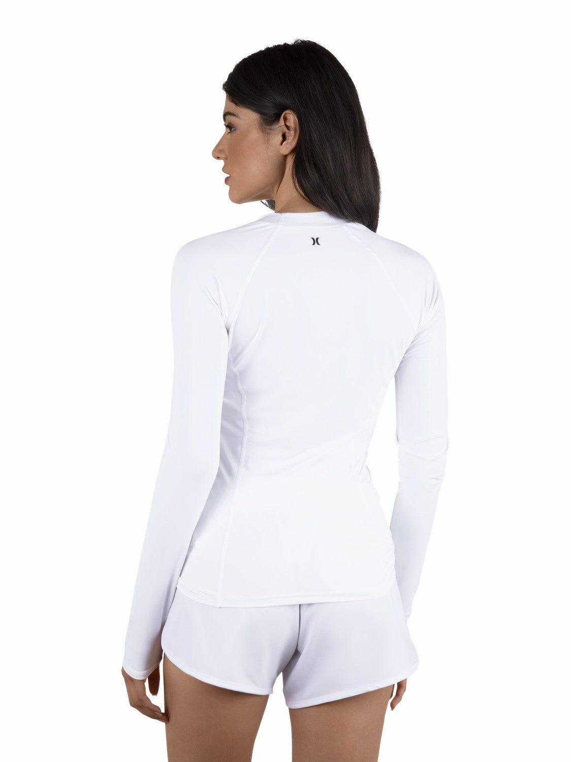 One & Only Solid Mock Neck Long Sleeve Rashguard | Hurley - White
