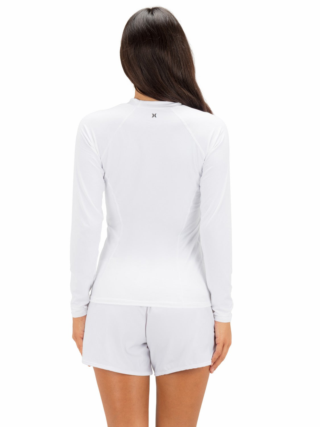 One & Only Solid Mock Neck Long Sleeve Rashguard | Hurley - White