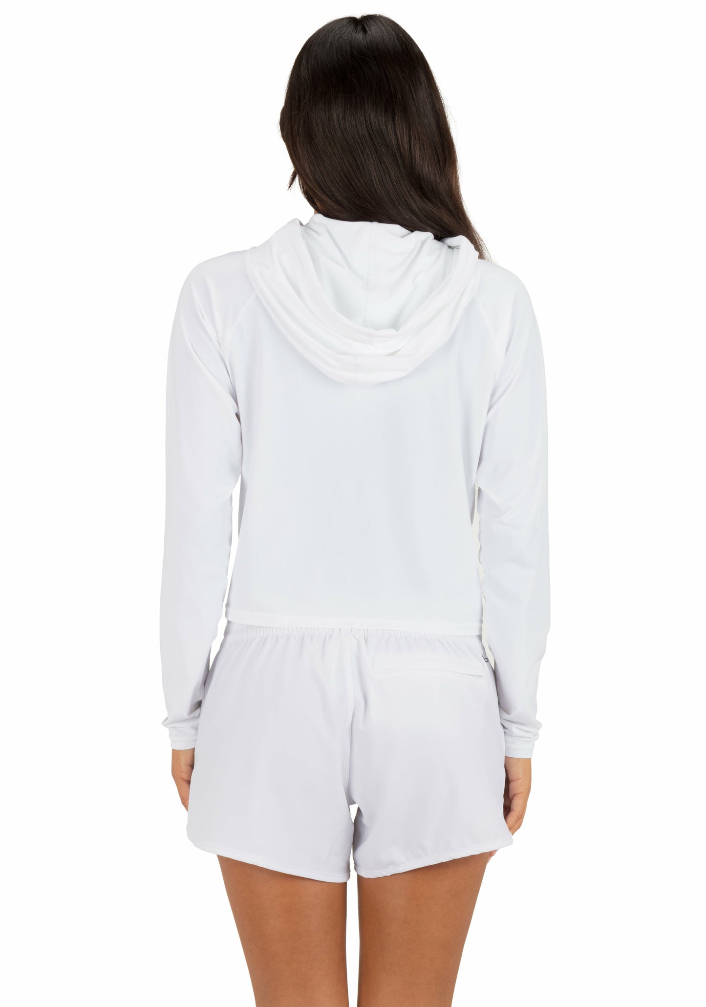 One & Only Solid Long Sleeve Hooded Rashguard | Hurley - White
