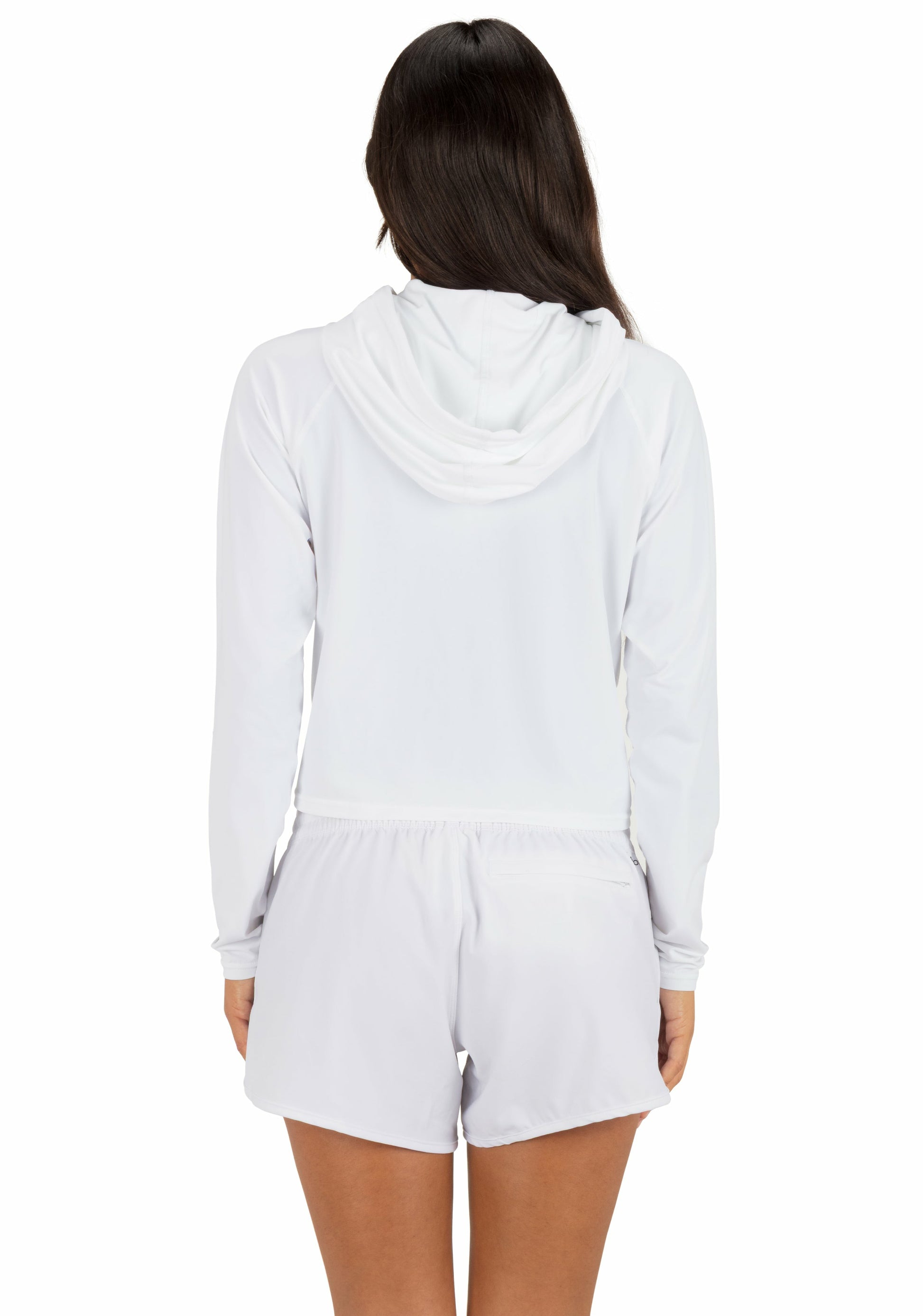 One & Only Solid Long Sleeve Hooded Rashguard | Hurley - White