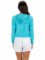 One & Only Solid Long Sleeve Hooded Rashguard | Hurley - Surf Blue