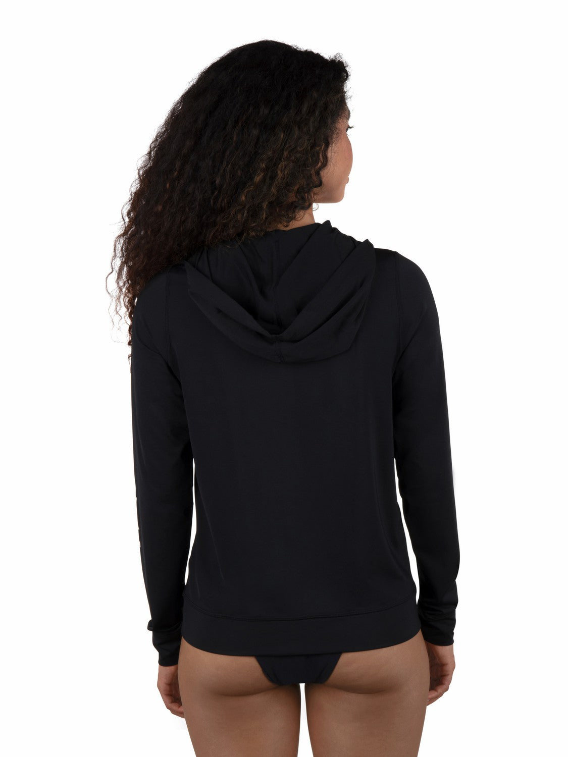 One & Only Solid Zip Hoodie Rashguard | Hurley - Black
