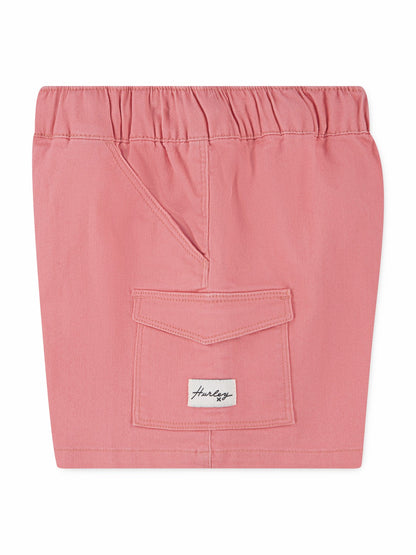 Girls' Pull On Woven Short | Hurley - Sunset Coral
