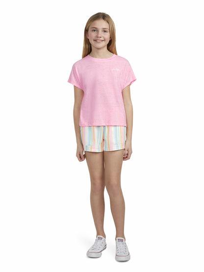 Girls' French Terry Short | Hurley - Pale Ivory / Multi