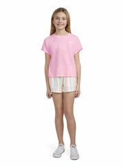 Girls' French Terry Short | Hurley - Pale Ivory / Multi