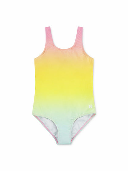 Girls' One Piece With Twist Back | Hurley - Pink Flamingo