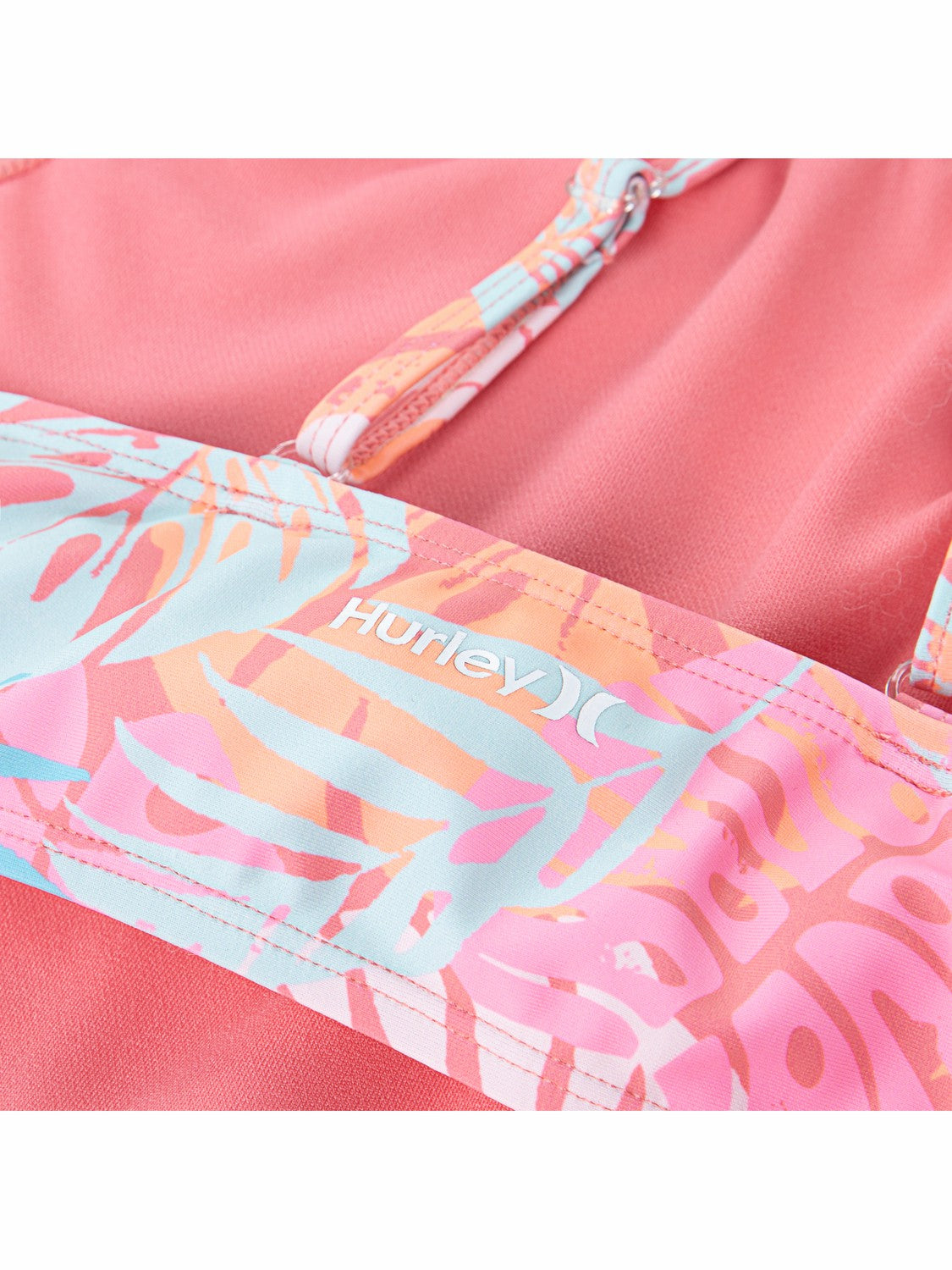 Girls' Halter Monokini | Hurley - Sunset Coral/ Multi