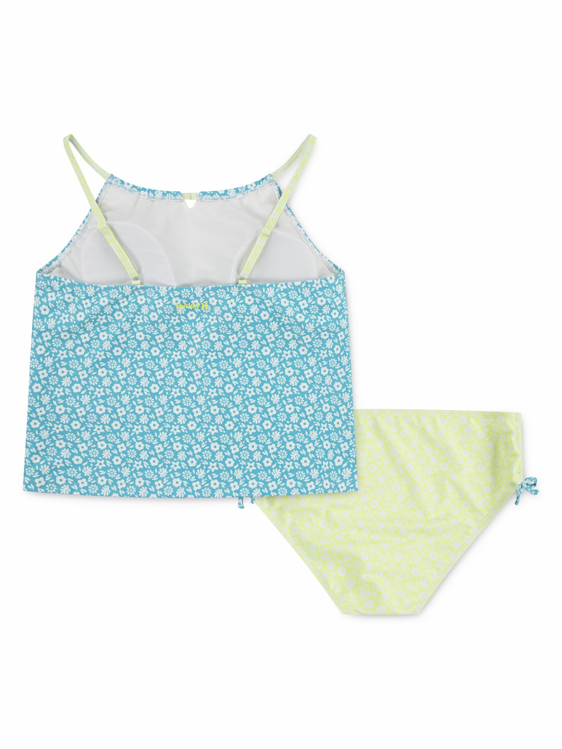 Girls' 2 Piece Tankini Swim Set | Hurley - Turquoise Waves / Cool Matcha