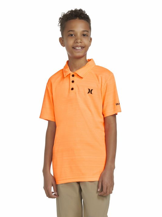 Boys' H2O-Dri Belmont Polo | Hurley - Bright Mango Heather