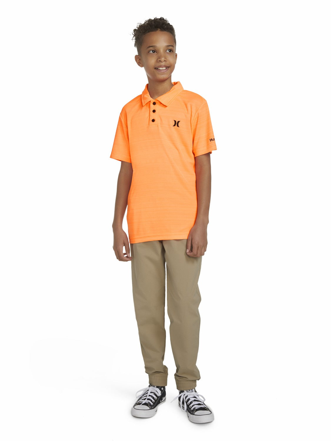 Boys' H2O-Dri Belmont Polo | Hurley - Bright Mango Heather