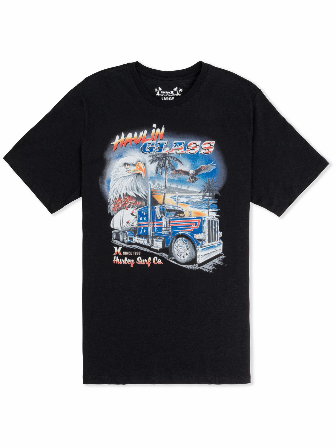 Haulin' Glass Short Sleeve | Hurley - BLACK