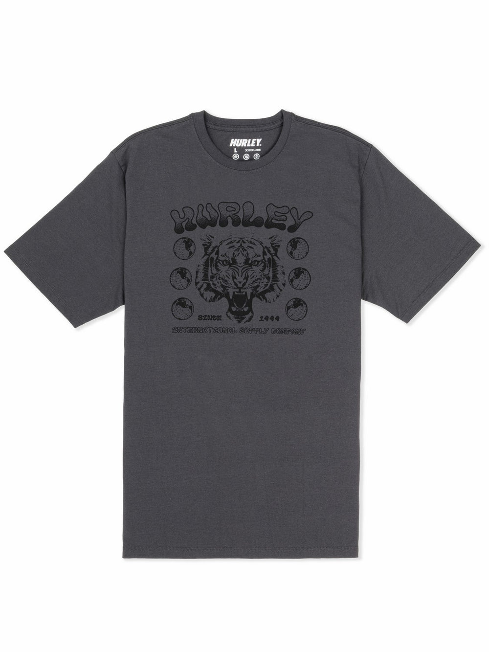 H2O Dri El Tigre No Se Short Sleeve | Hurley - Dark Stone Grey