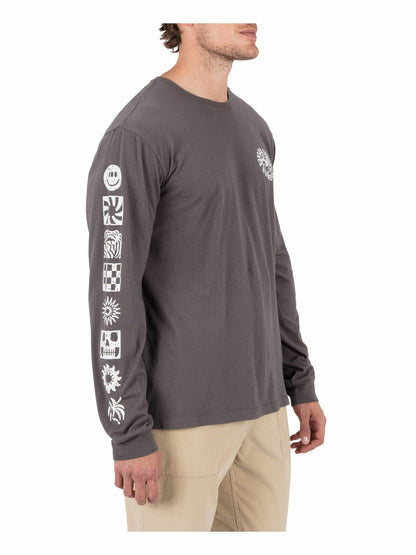 Skull Mandala Long Sleeve | Hurley - Ion Grey