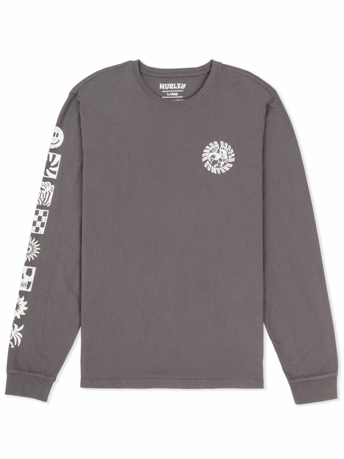 Skull Mandala Long Sleeve | Hurley - Ion Grey