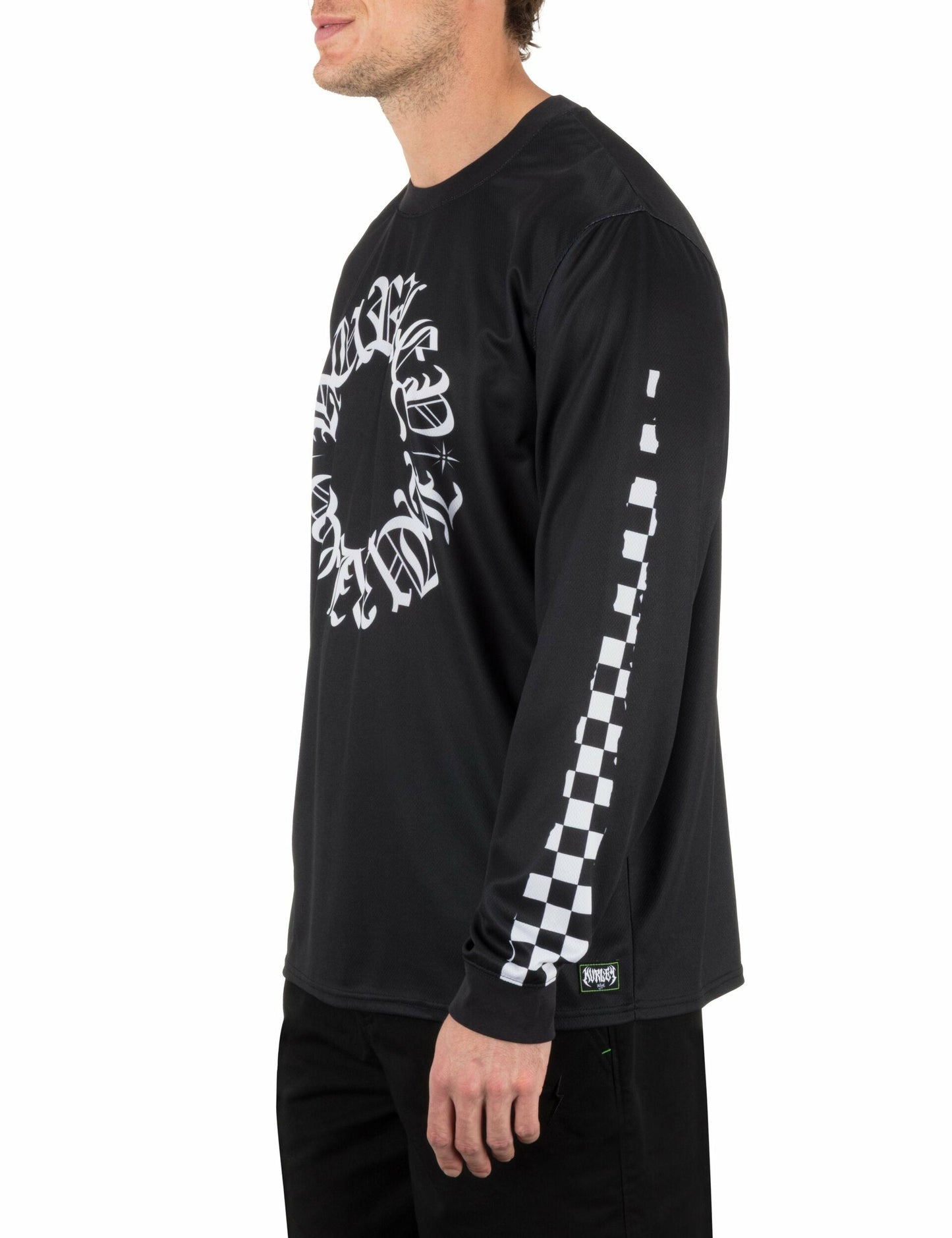 Hurley x Travis Barker Check Out Long Sleeve Jersey | Hurley - BLACK