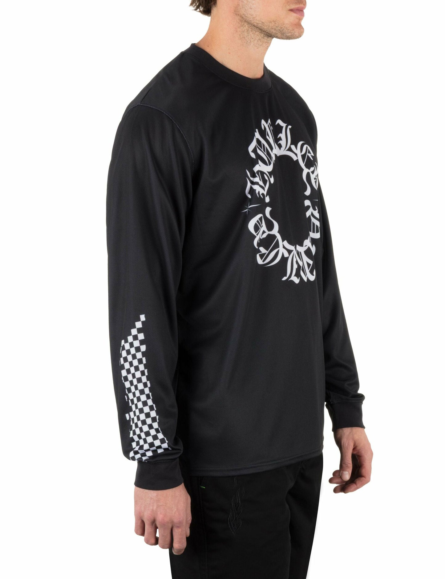 Hurley x Travis Barker Check Out Long Sleeve Jersey | Hurley - BLACK