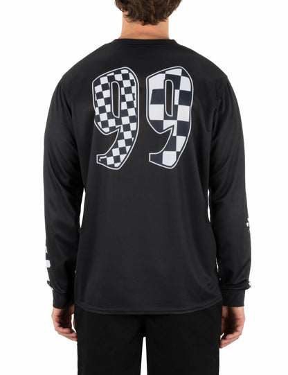 Hurley x Travis Barker Check Out Long Sleeve Jersey | Hurley - BLACK