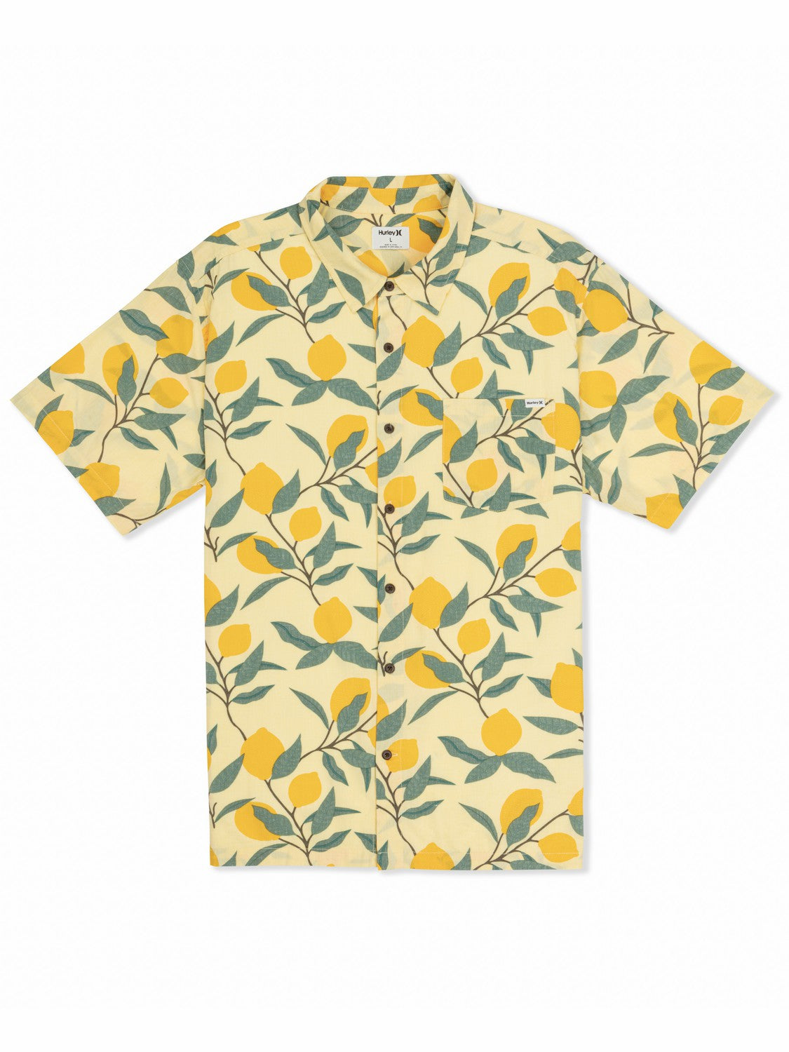 Rincon Short Sleeve Printed Shirt | Hurley - PINEAPPLE