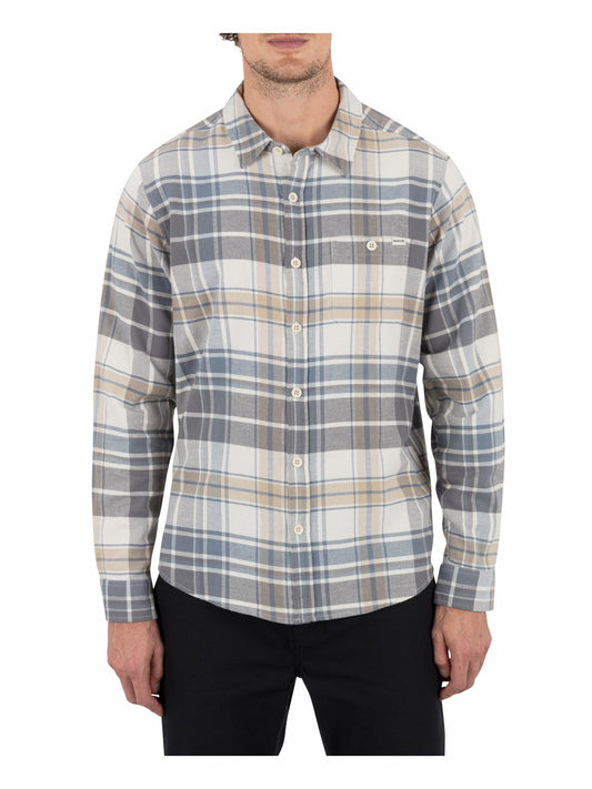 Portland Stretch Flannel Long Sleeve | Hurley - Bone